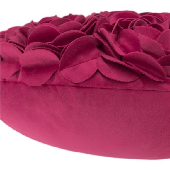 3D Flower Velvet Throw Pillow Cover Aesthetic Heart Accent Pillow Cases - Picture 5 of 7